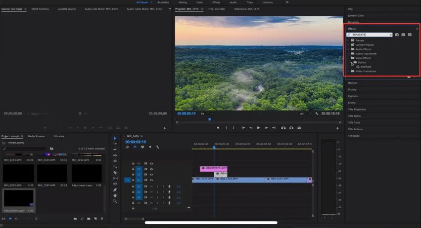 Find the free Premiere Pro transition