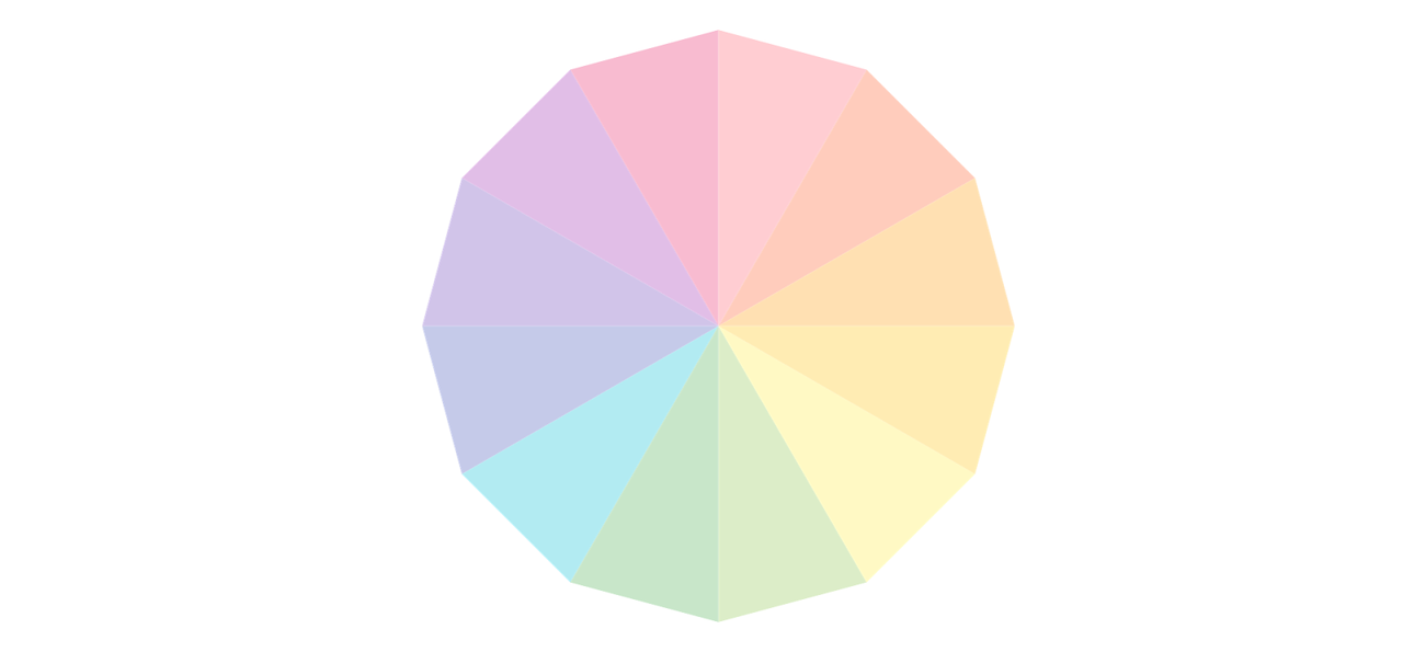Pastel color wheel