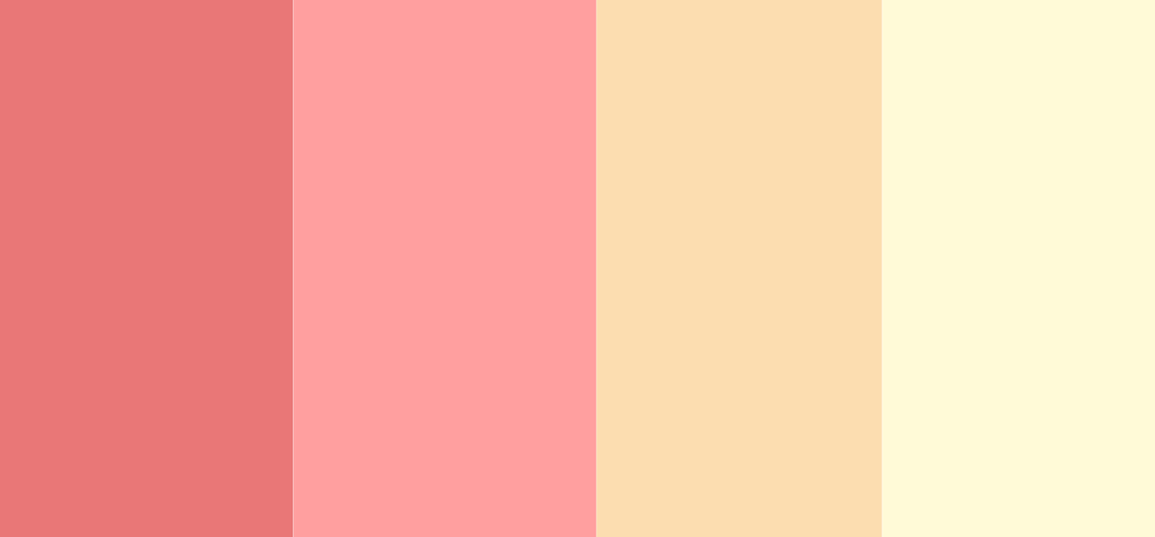 Warm pastel color combination
