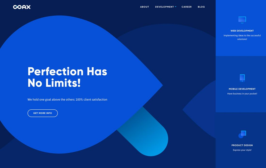 Monochromatic color website