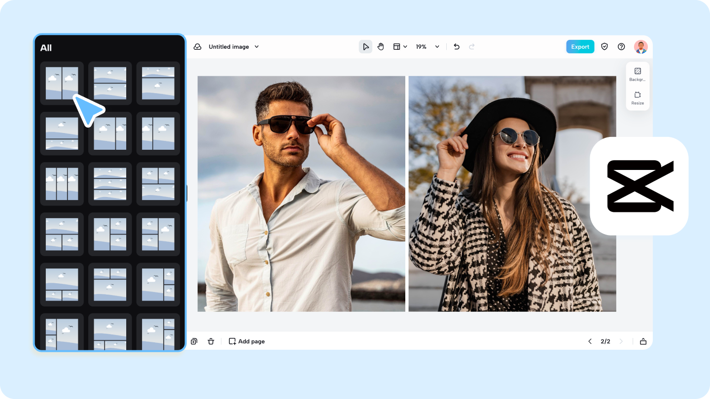 kaksoisvalokuvaeditori