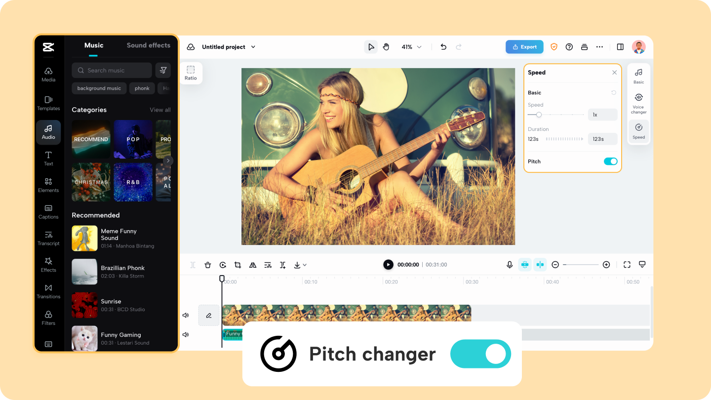 How to Use Music Pitch Changer