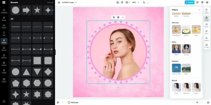 Circle crop an image online