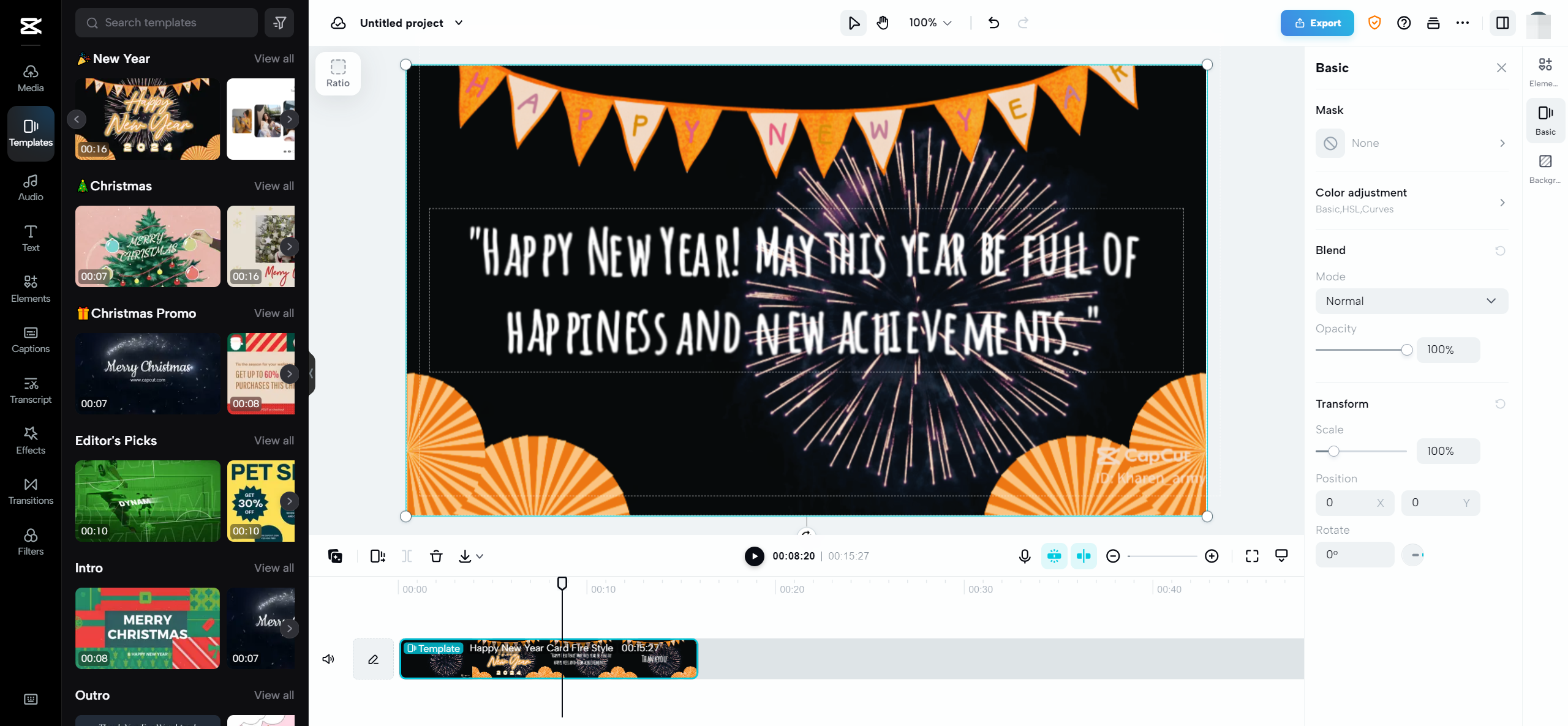 Extend your experience with the CapCut online video editor