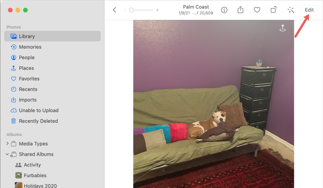 launch the photos app