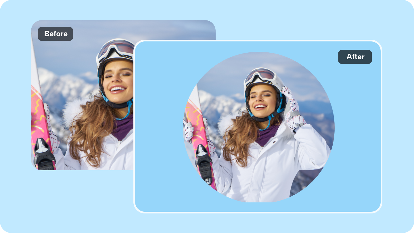 vierkant naar cirkelbeeld