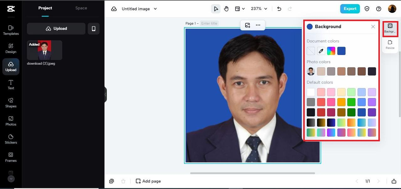 change background color