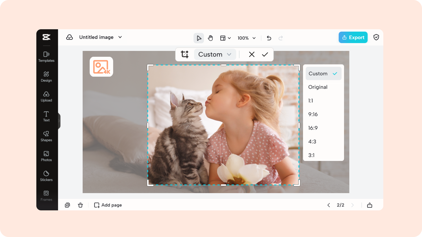 Cortar imagem sem perder qualidade
