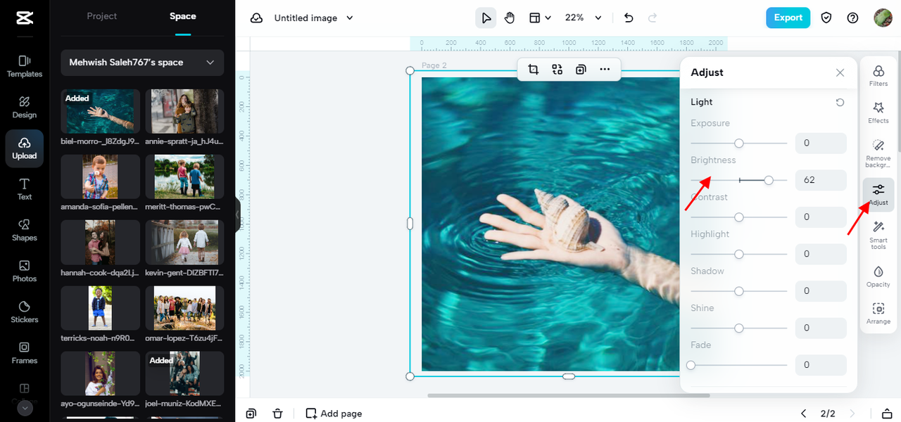 adjust picture brightness