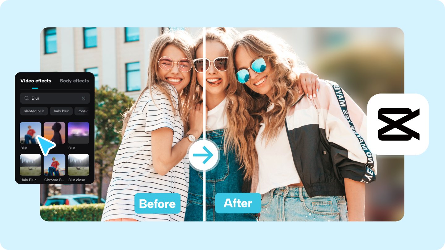 Desfoque vídeo online