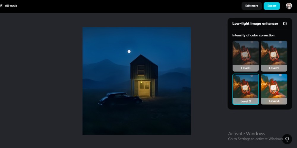 Adjust the brightness