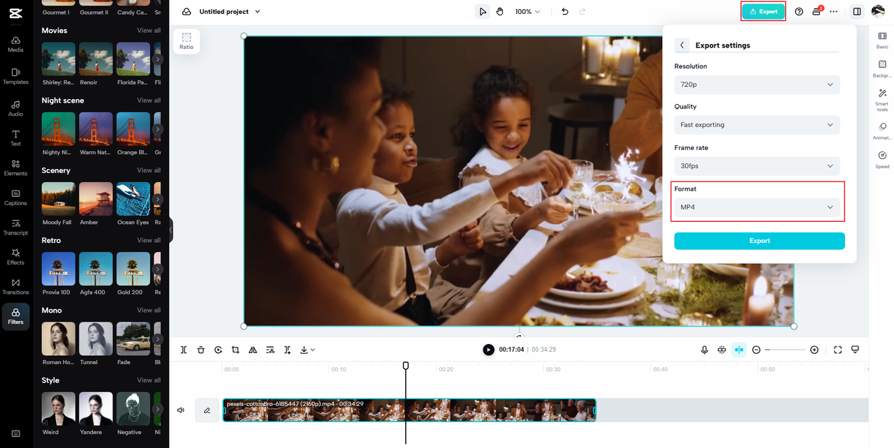 how to convert MKV to MP4 with CapCut's MKV to MP4 converter freeware