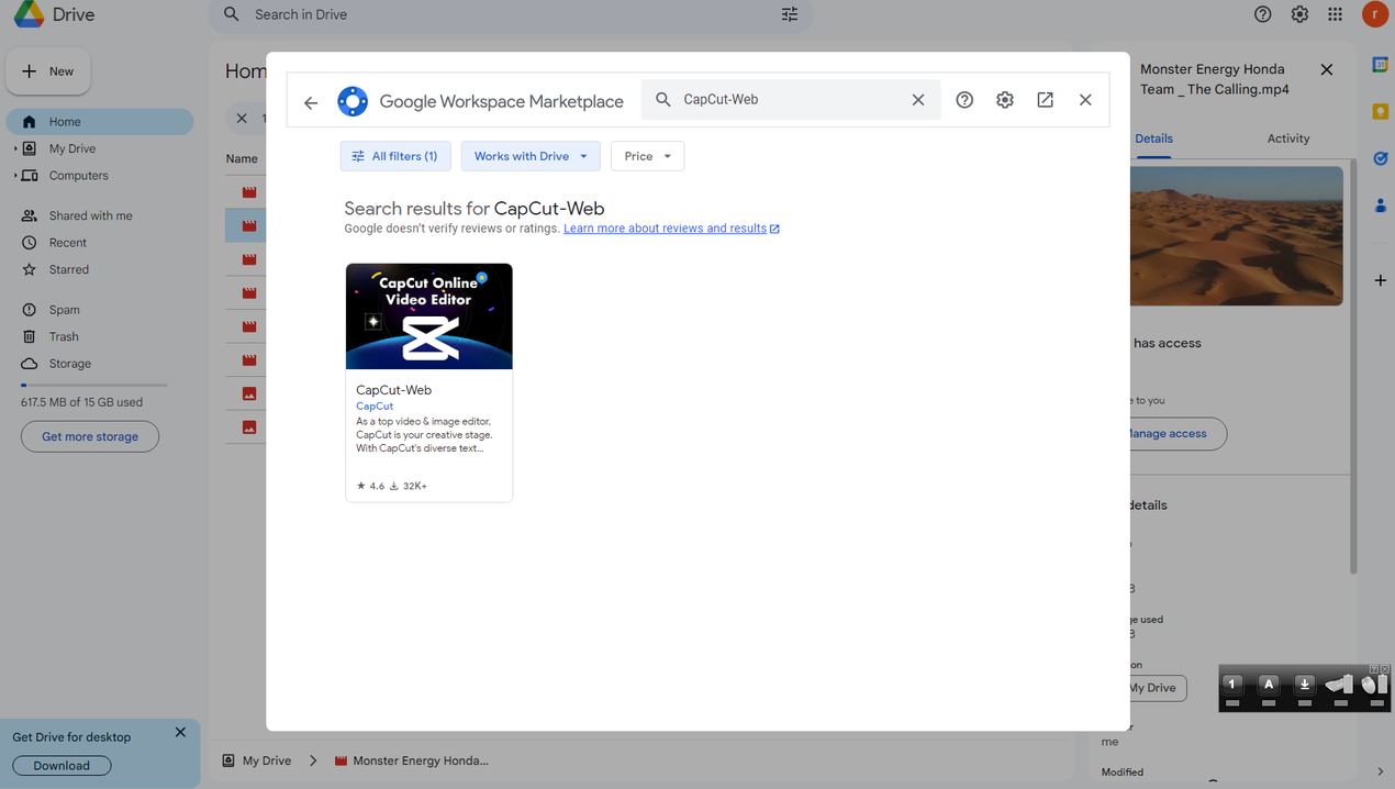 install CapCut-Web extension