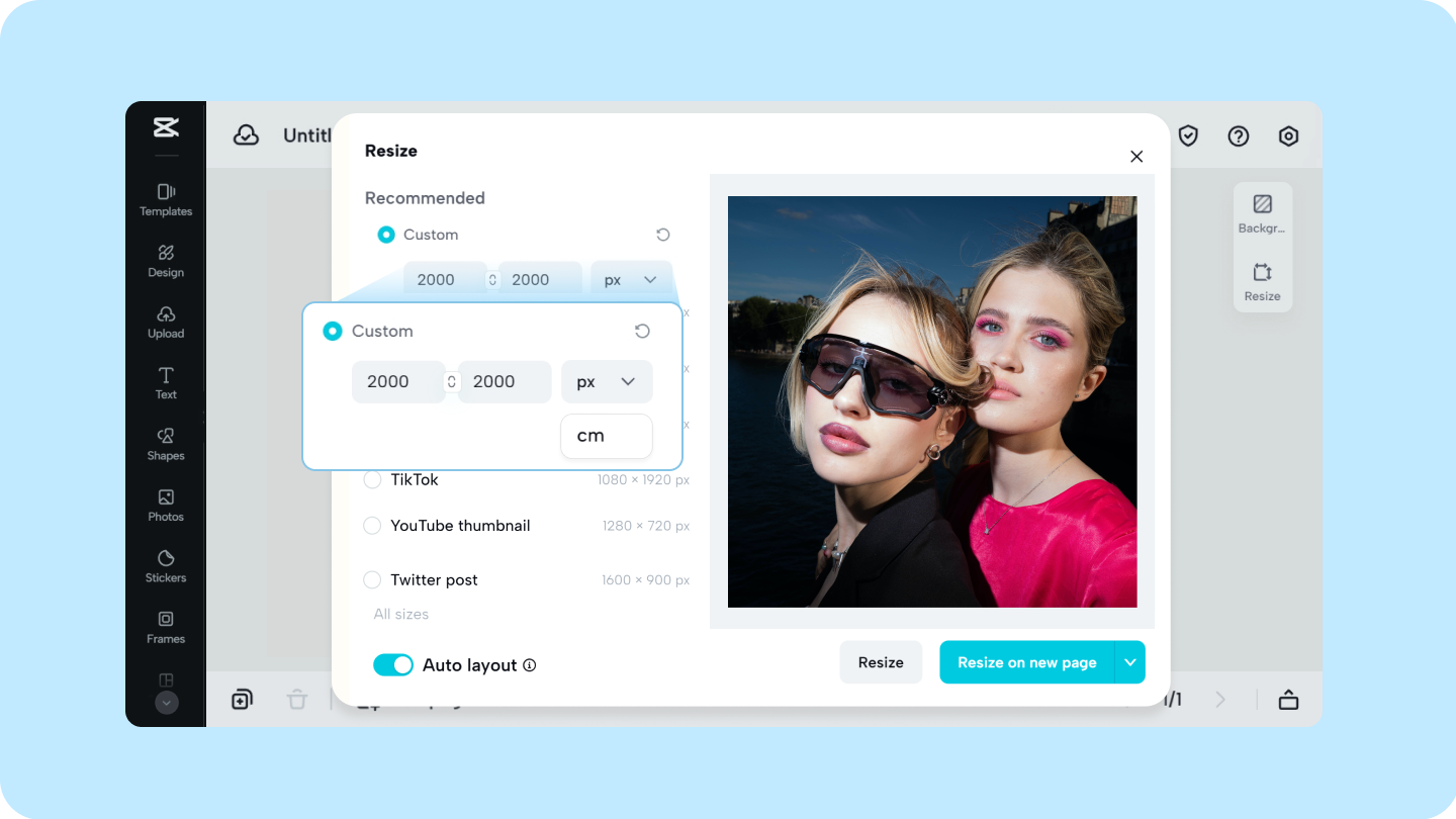 crop image to specific size