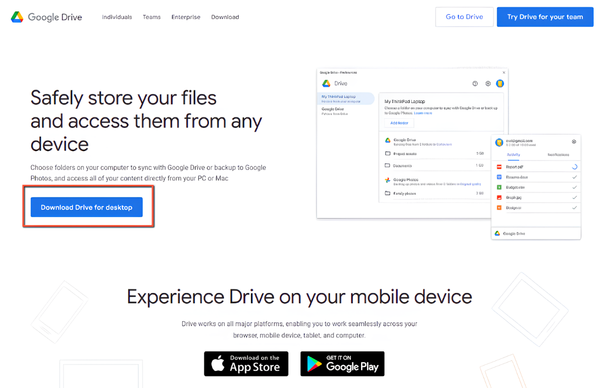 How to download Google Drive for desktop on Windows?