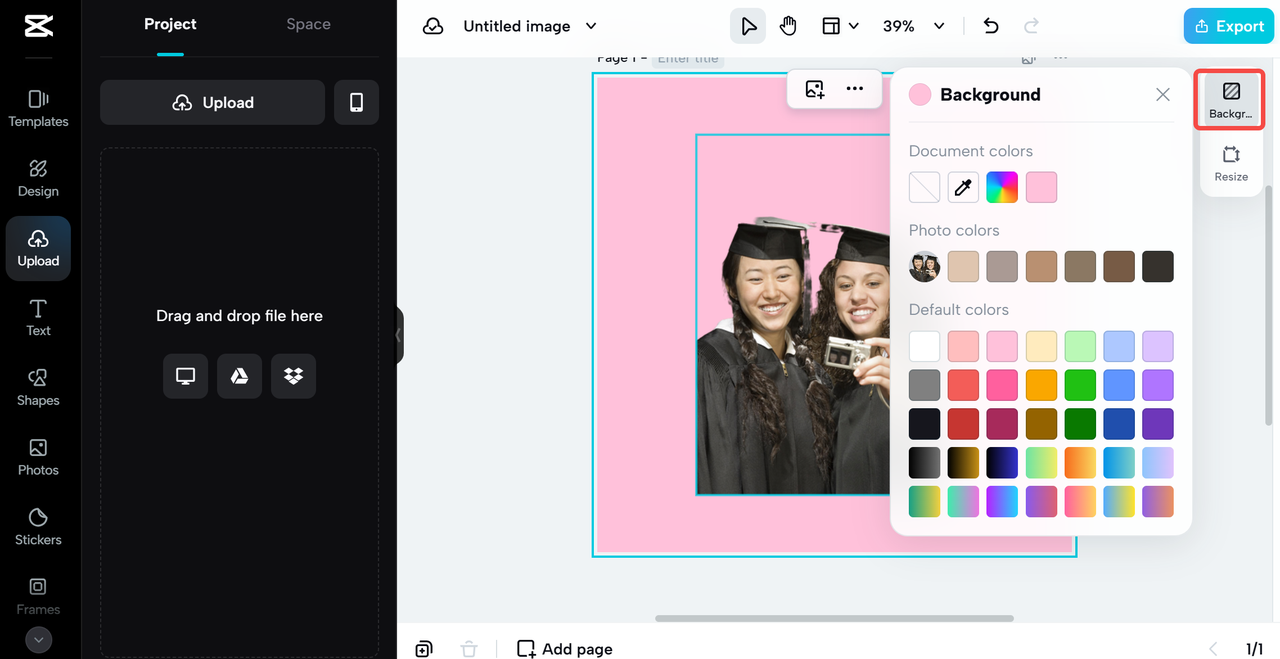 change background to other colors