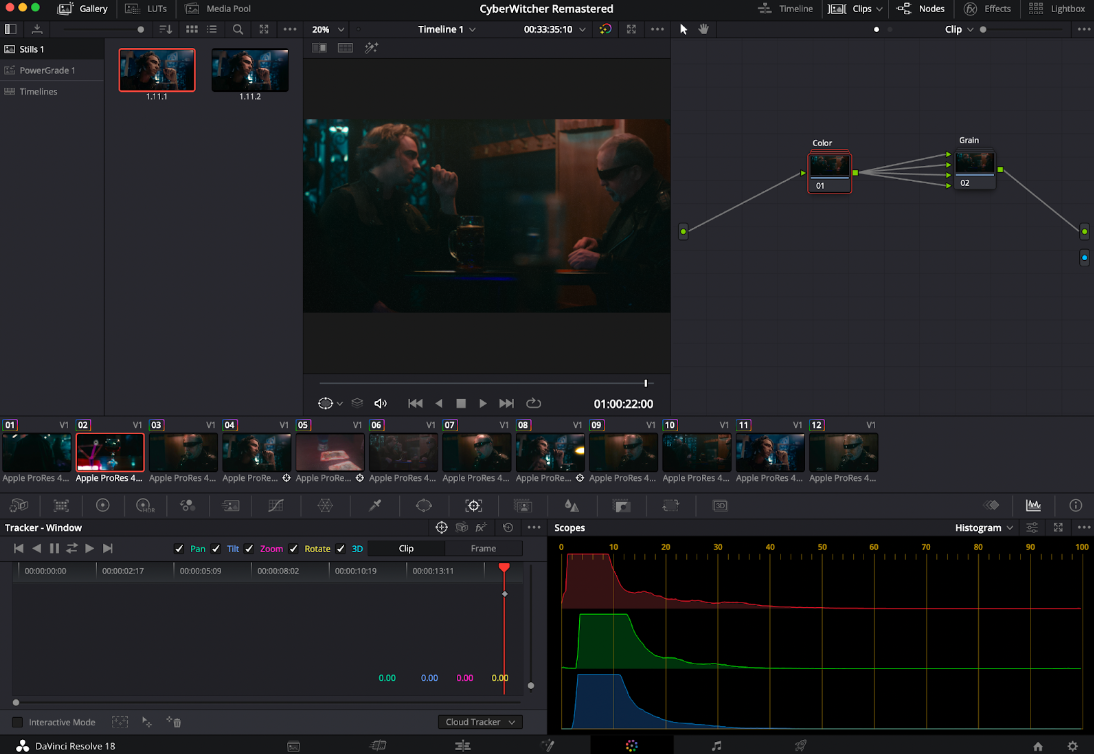 How to stabilize video in DaVinci Resolve’s color page？