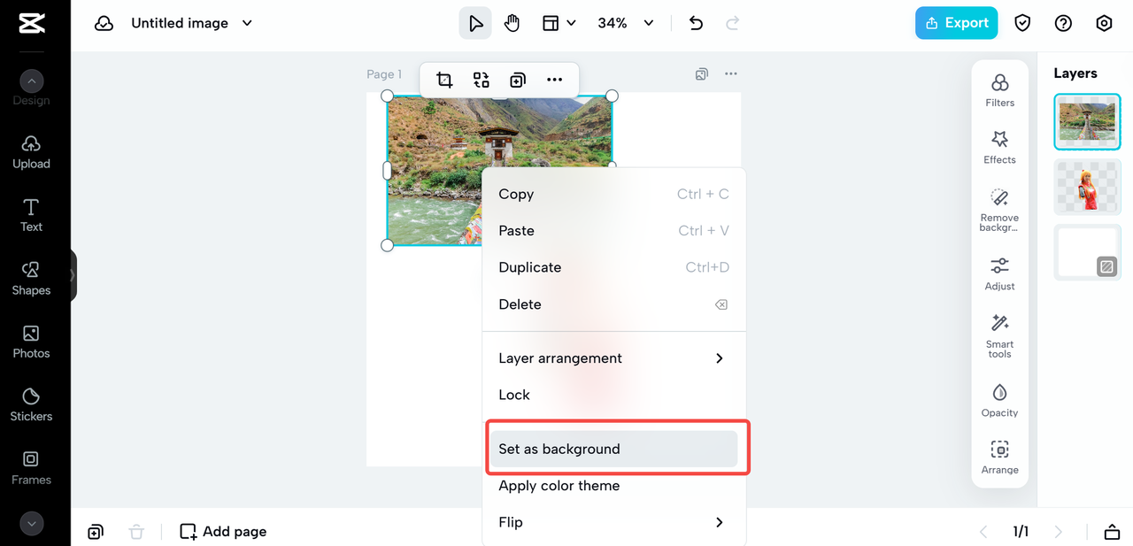 change to new background