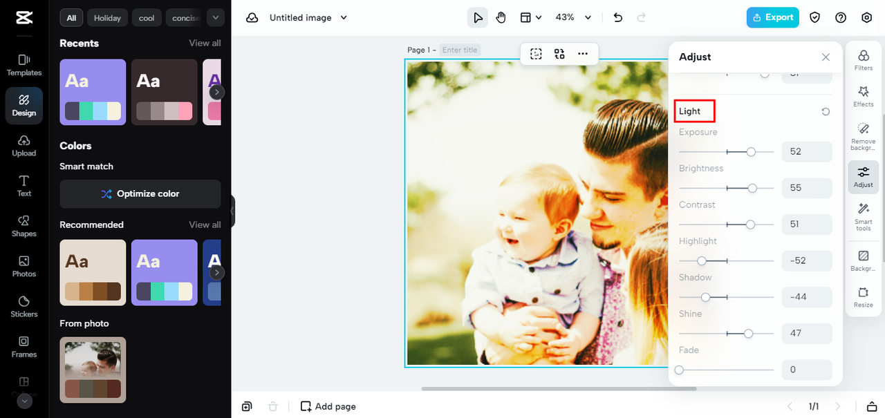 noise reduction and sharpening
