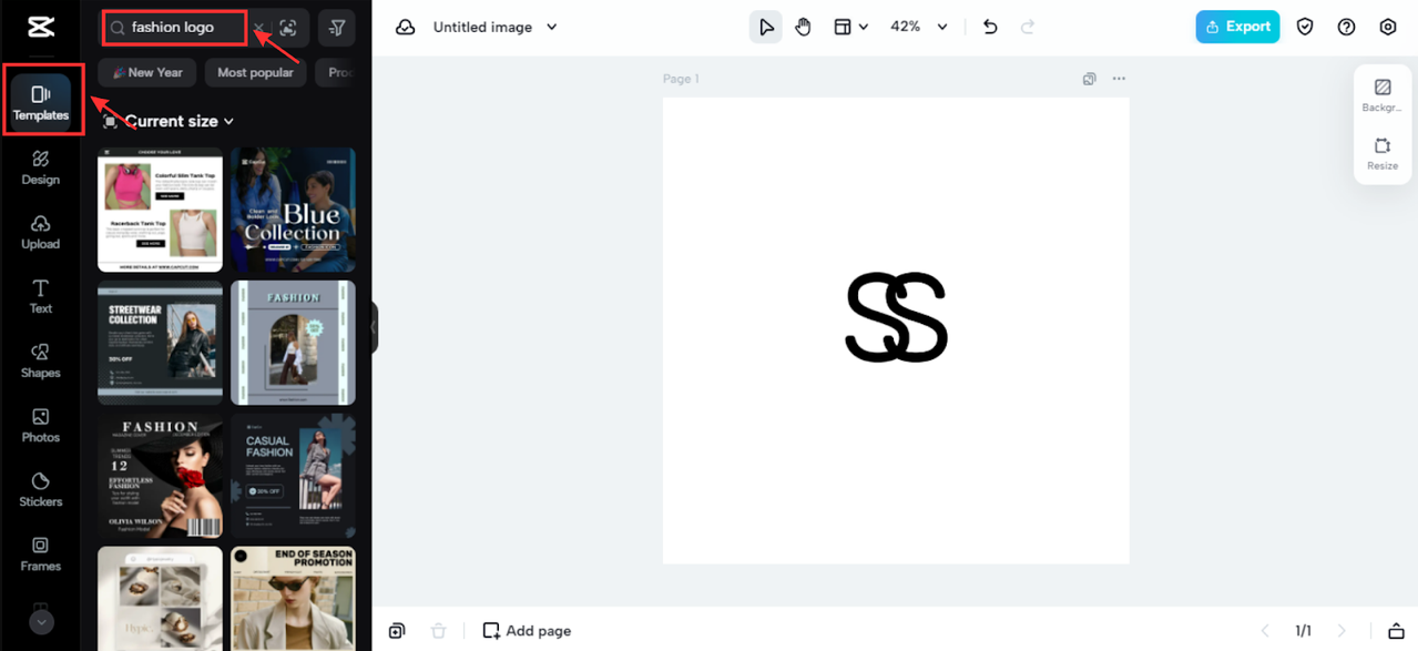 Trendy logo templates