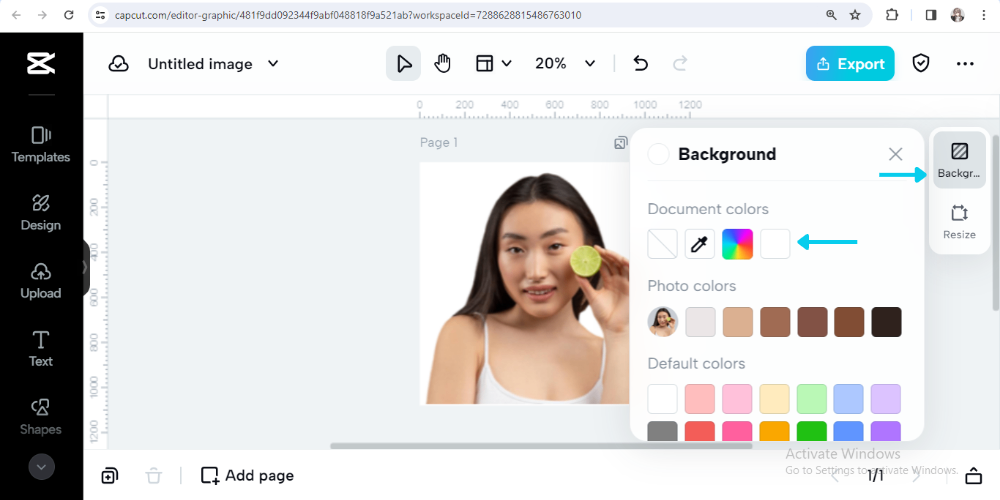 arka plan rengini seç