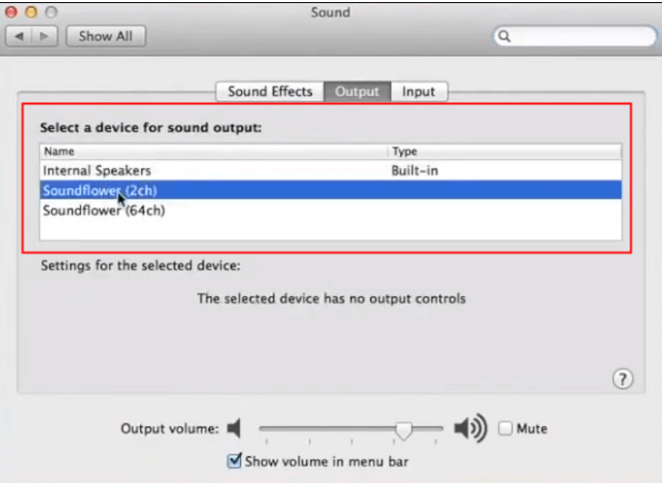 Configure audio source