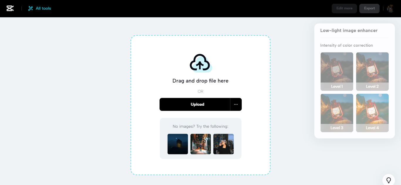 Open CapCut and upload photo