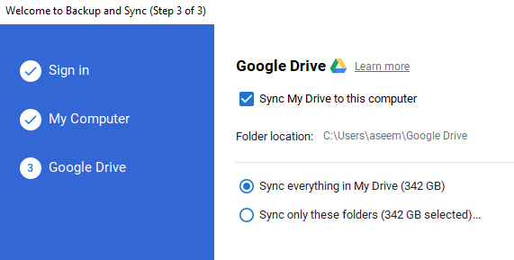 how to sync your Google Drive with your computer