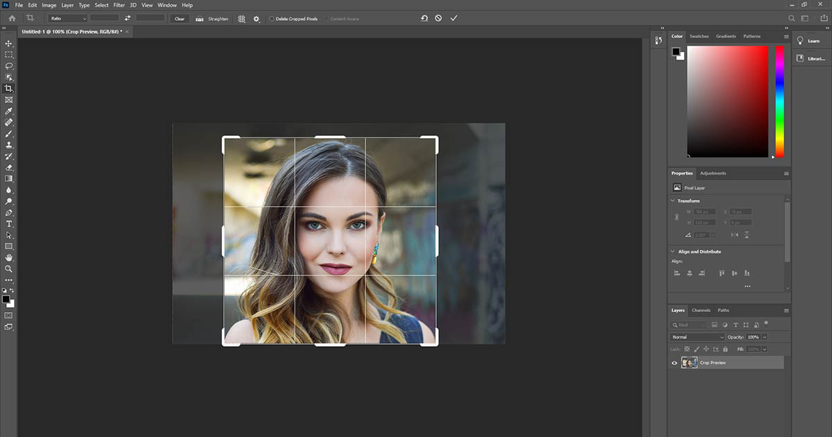 Adobe Photoshop's interface