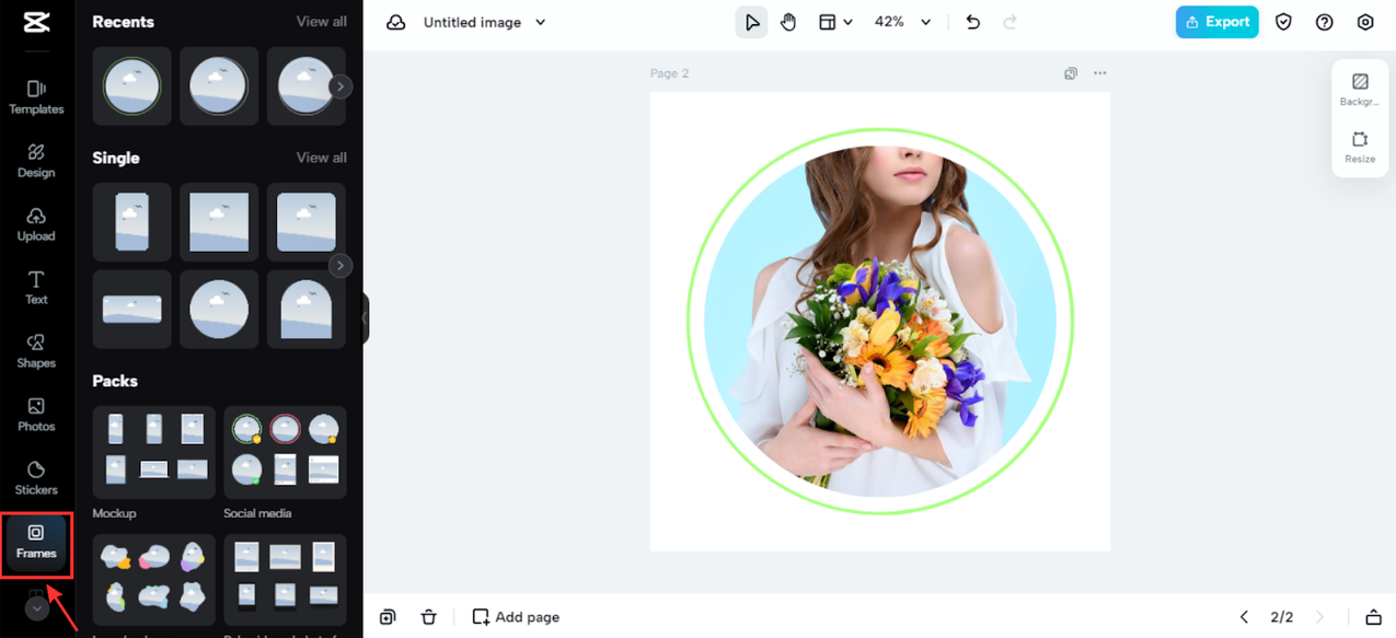 Choose a round frame