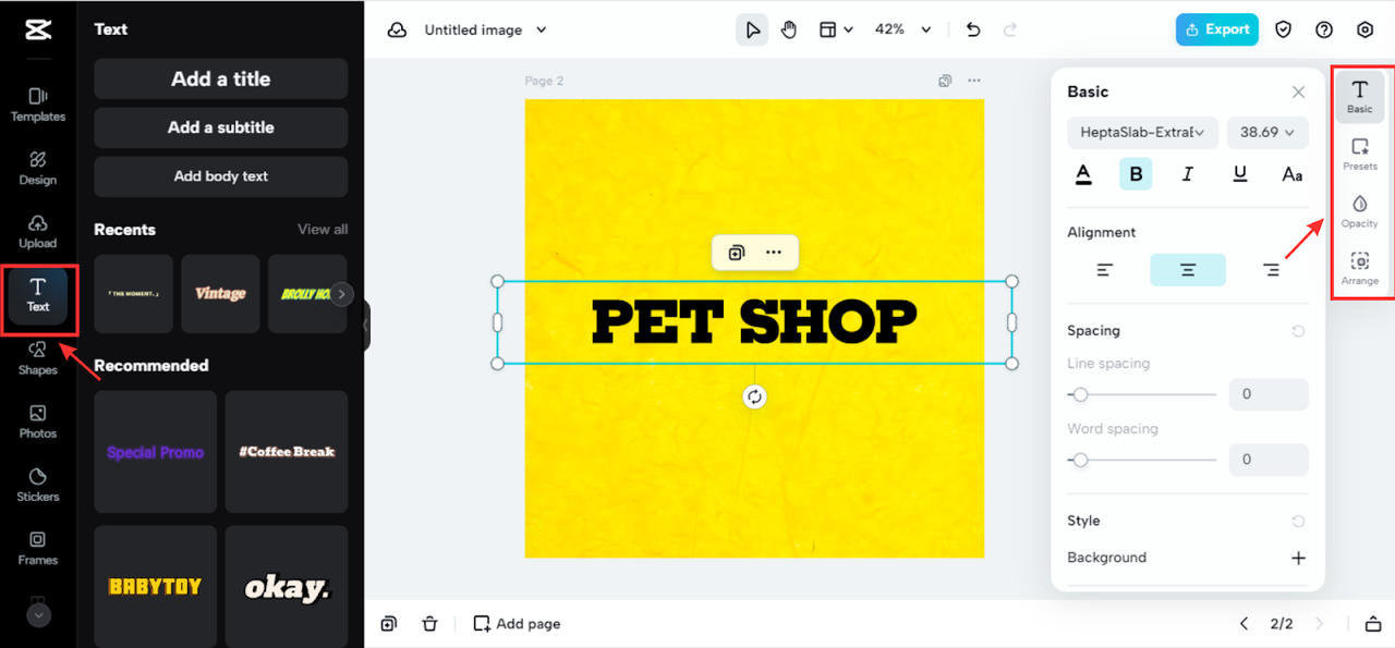 Textual design