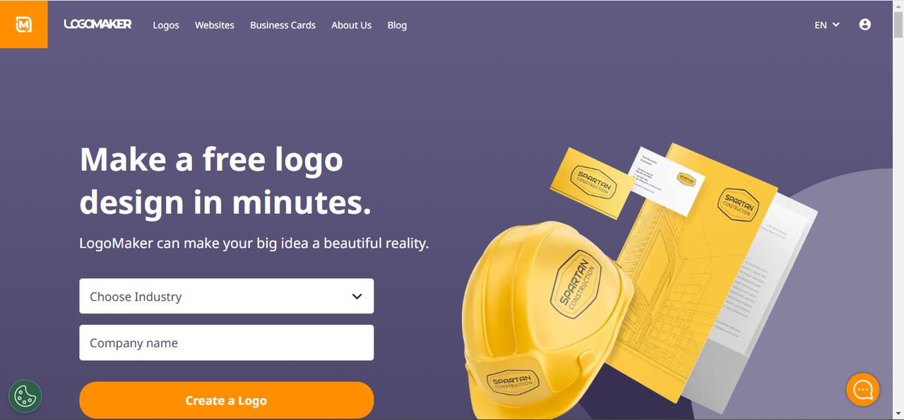Logo Maker's interface