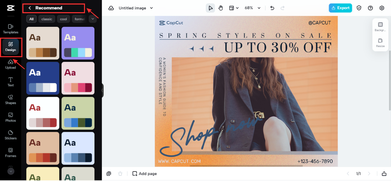 Choose a color combination