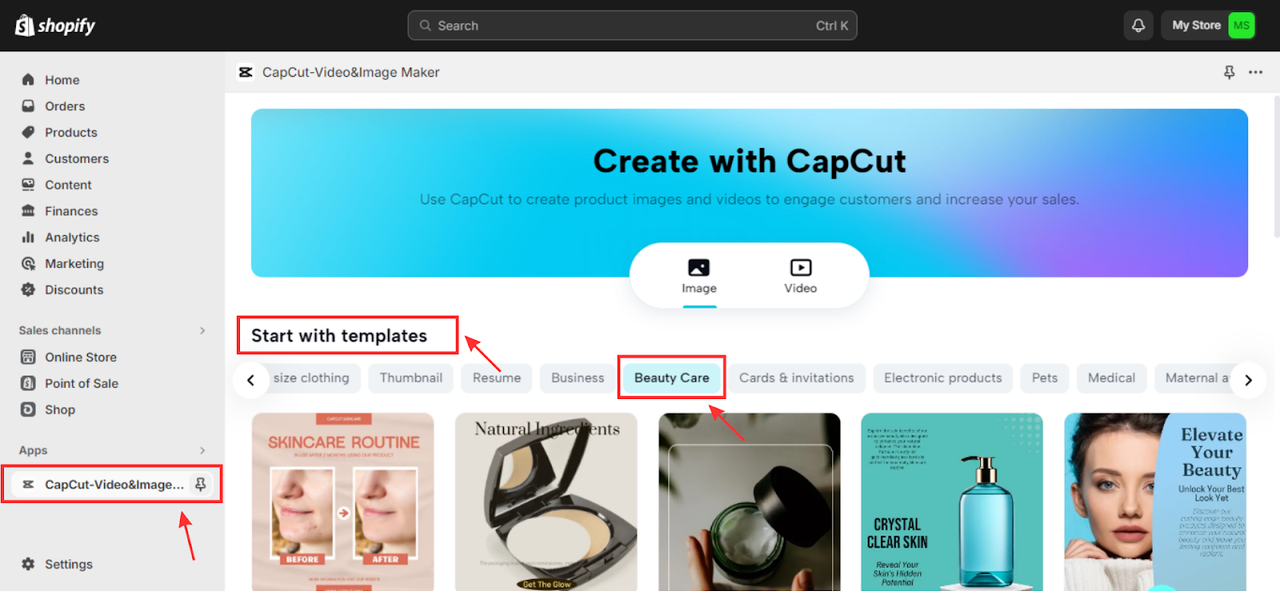 Pick a beauty care logo template