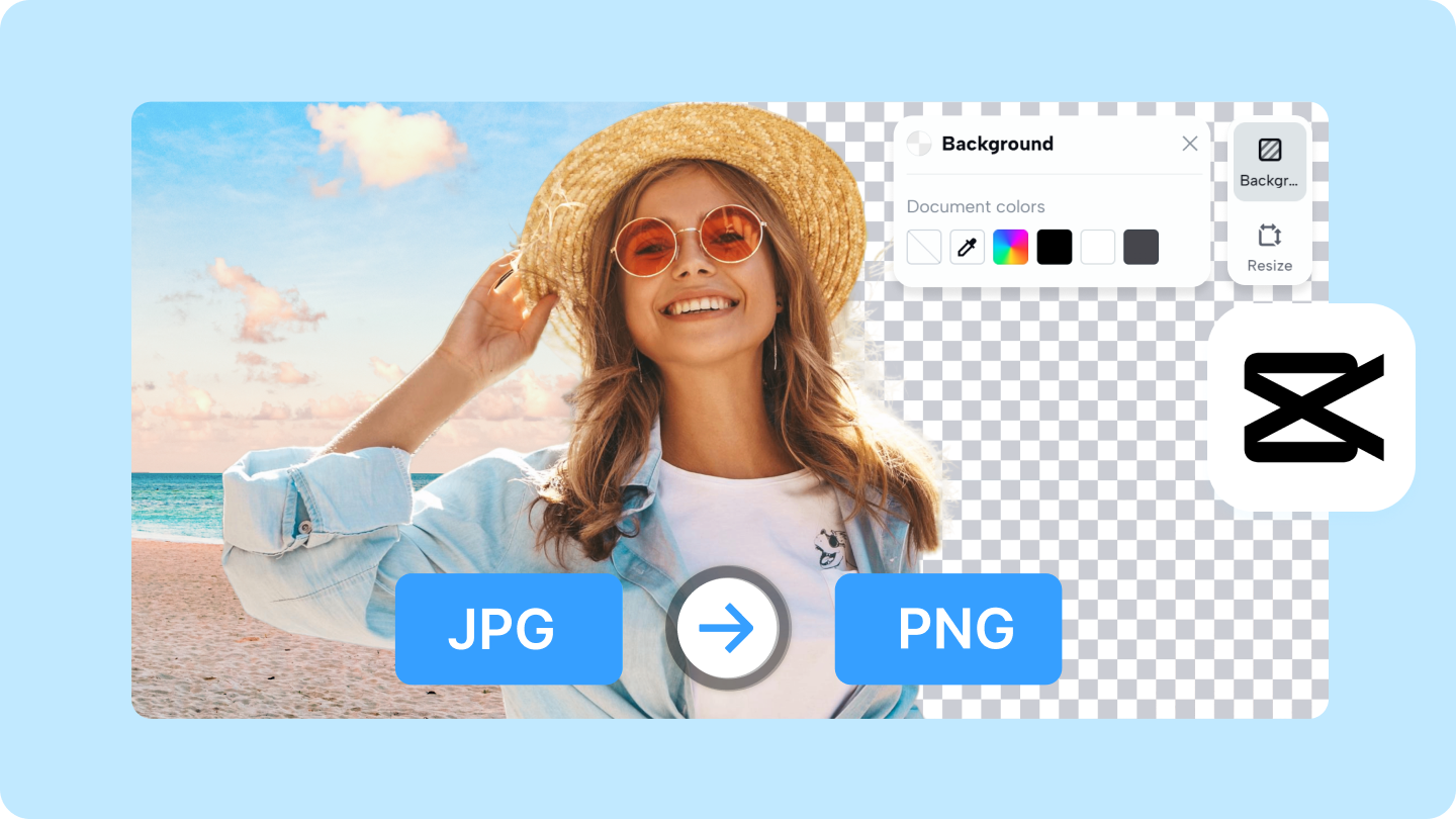 jpg 'yi şeffaf png' ye asın