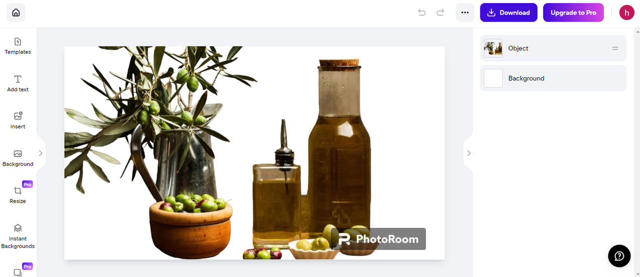 Automatic background removal