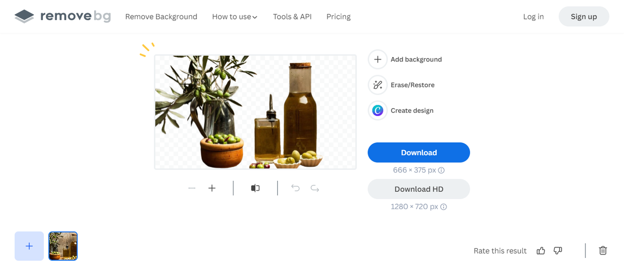 AI-enhanced background removal