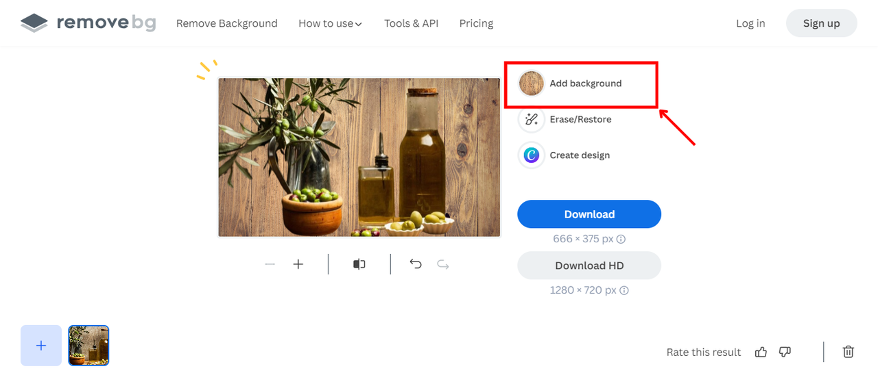 Background color customization and download