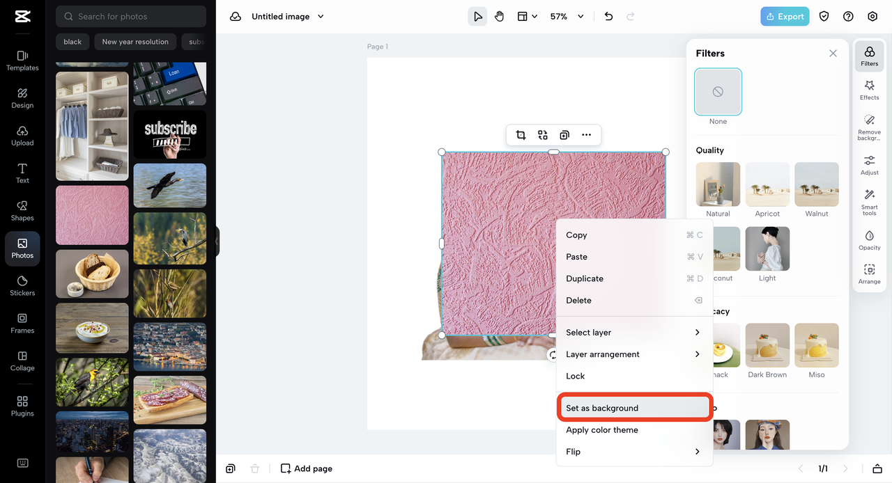 add a new background