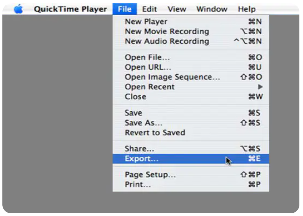 How to convert AVI to MP4 on a Mac with QuickTime?
