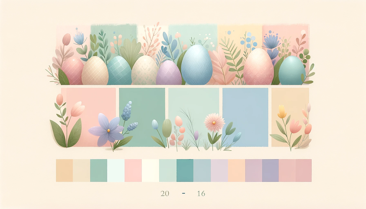 Easter color palette