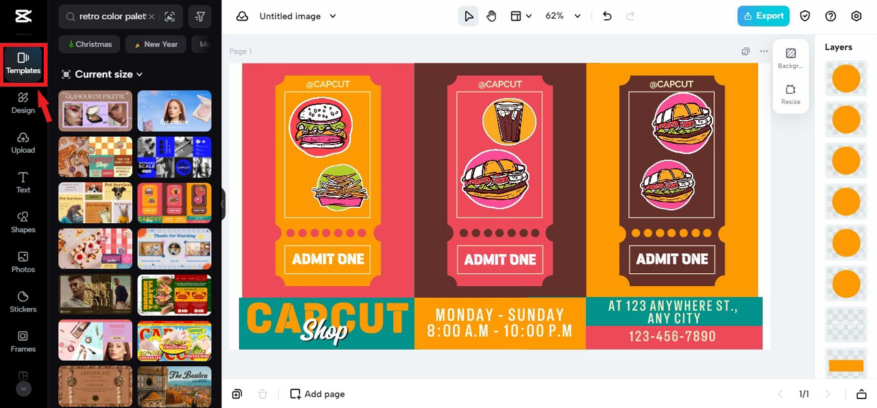 templates in CapCut online