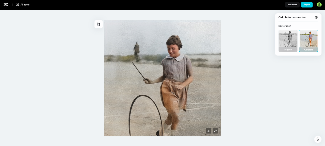 Before and after photo comparison