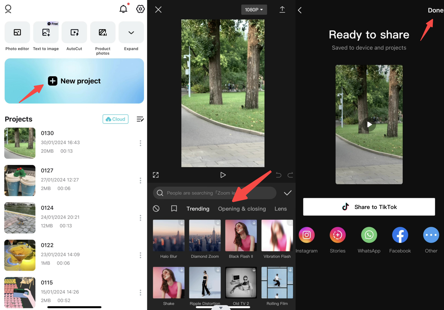 How to download CapCut video effects on mobile?