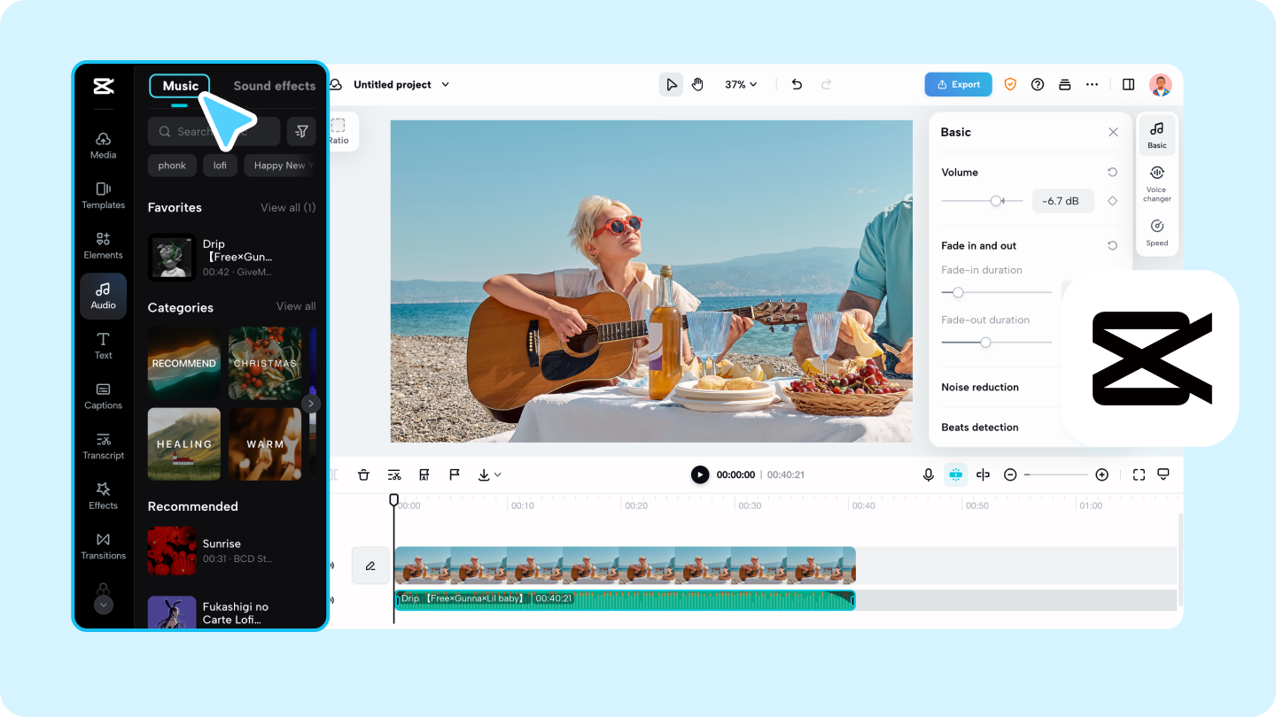 Musik-Video-Editor-App