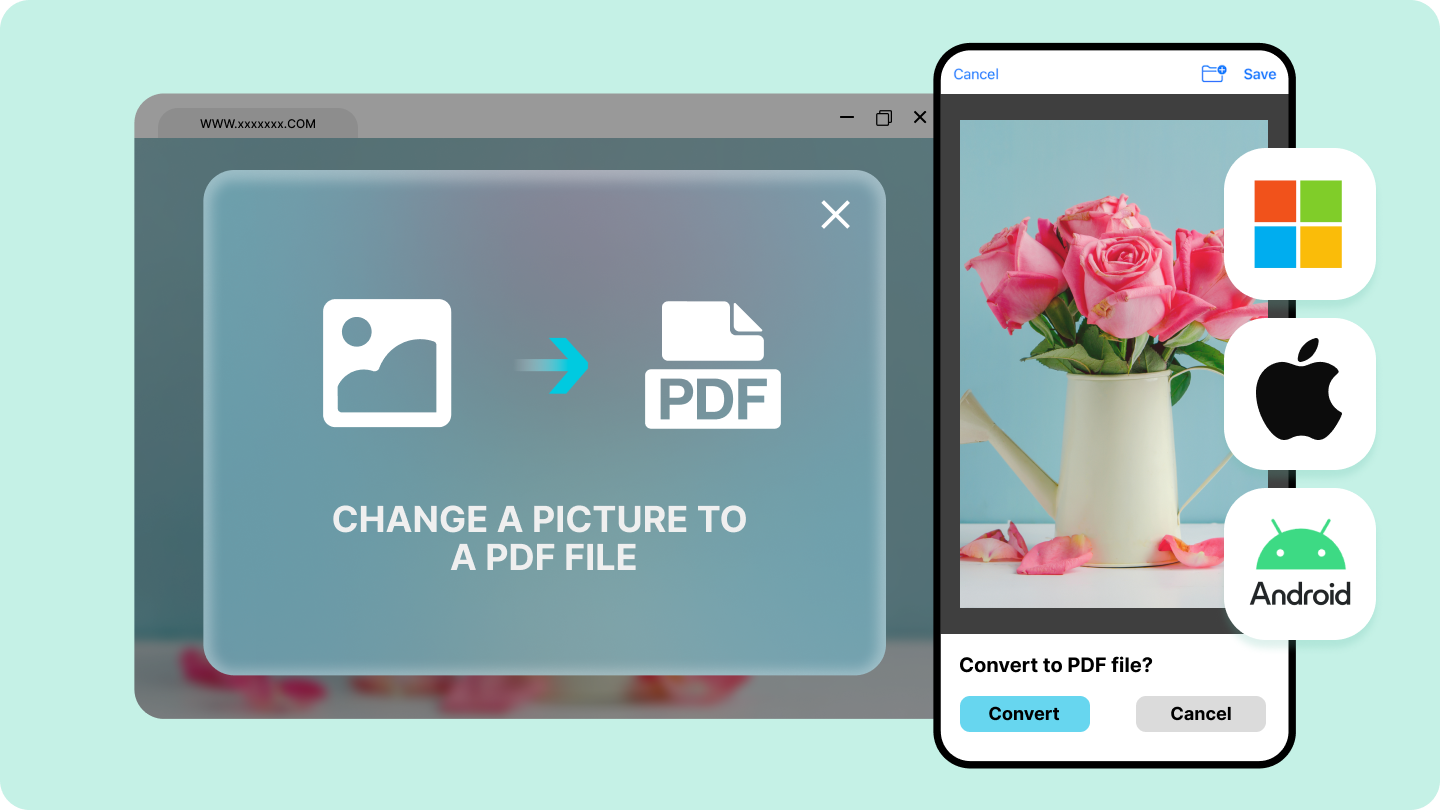 how to change image to pdf