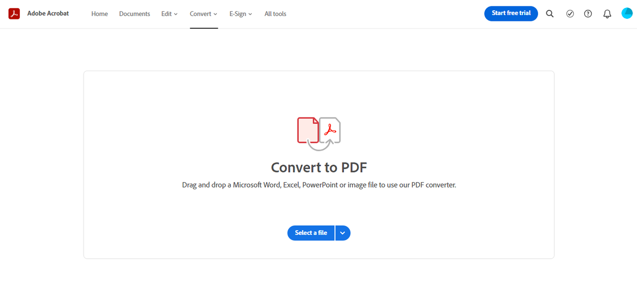install and open adobe acrobat