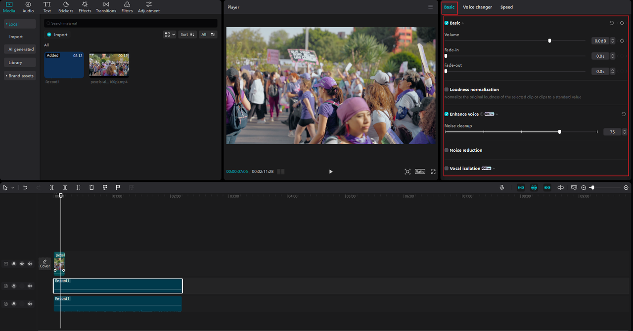 How to edit recordings on the CapCut desktop video editor and recording software for Windows.