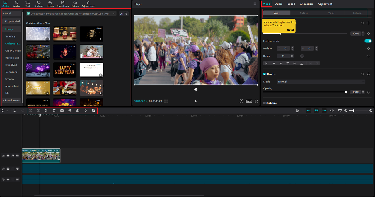 Video resources on CapCut desktop video editor and recording software for Windows.