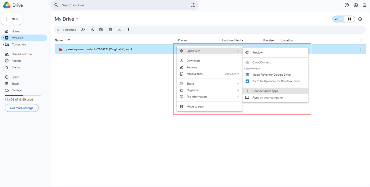 How to install CapCut Web Google Drive app extension.